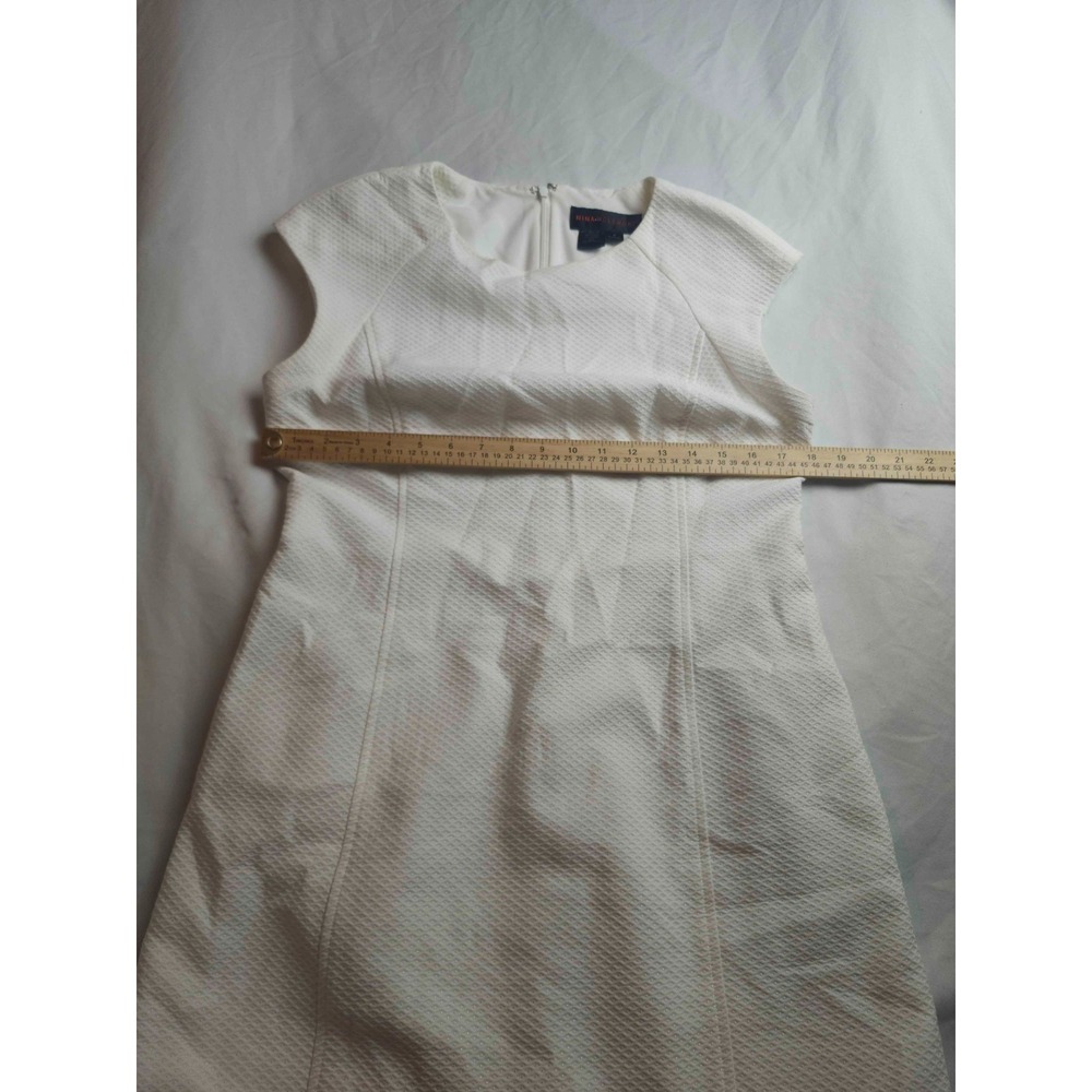 Nina McLemore Sheath Dress 6 White Bridal Glam Old Money Quiet Luxury USA Made - Picture 3 of 7